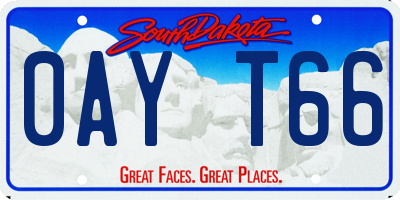 SD license plate 0AYT66