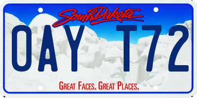 SD license plate 0AYT72