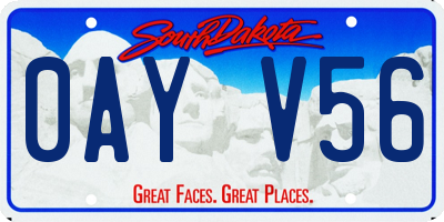 SD license plate 0AYV56