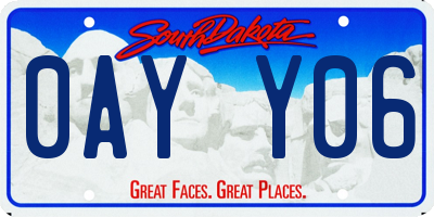 SD license plate 0AYY06