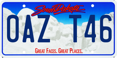 SD license plate 0AZT46