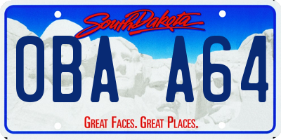 SD license plate 0BAA64