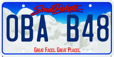 SD license plate 0BAB48