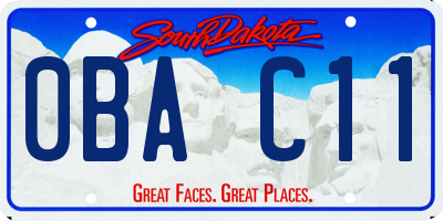 SD license plate 0BAC11