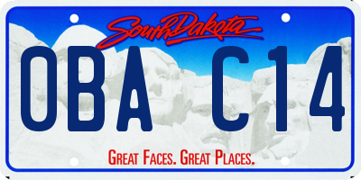 SD license plate 0BAC14