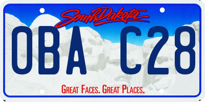 SD license plate 0BAC28