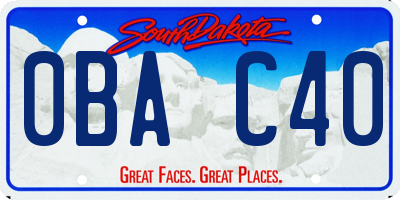 SD license plate 0BAC40