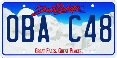 SD license plate 0BAC48