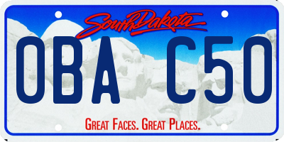 SD license plate 0BAC50