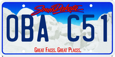 SD license plate 0BAC51