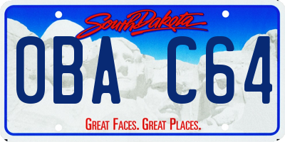 SD license plate 0BAC64