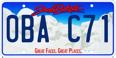 SD license plate 0BAC71