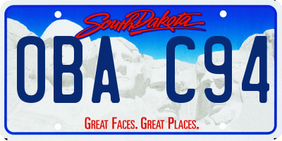SD license plate 0BAC94
