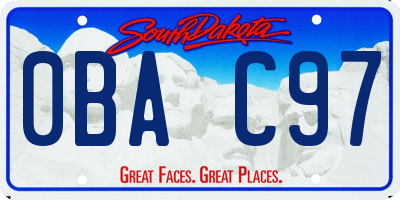 SD license plate 0BAC97