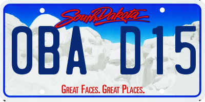 SD license plate 0BAD15