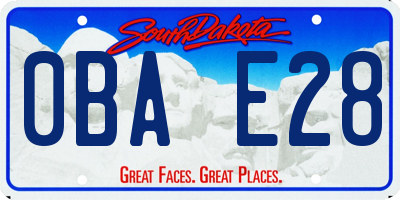 SD license plate 0BAE28