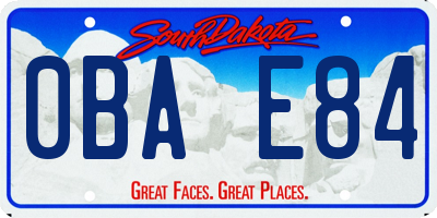 SD license plate 0BAE84