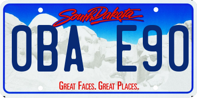 SD license plate 0BAE90