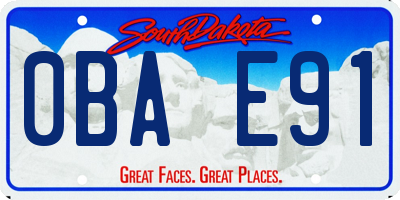 SD license plate 0BAE91