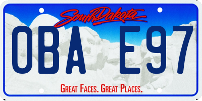 SD license plate 0BAE97