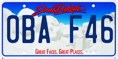 SD license plate 0BAF46