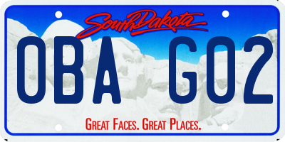 SD license plate 0BAG02