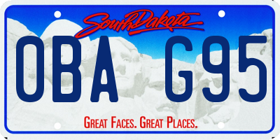 SD license plate 0BAG95