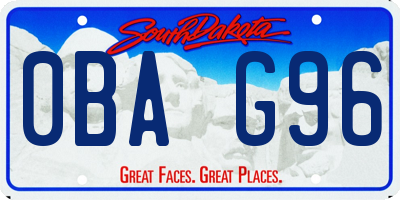 SD license plate 0BAG96