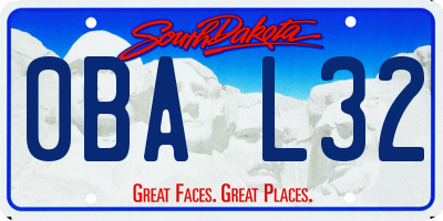 SD license plate 0BAL32