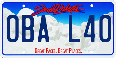 SD license plate 0BAL40