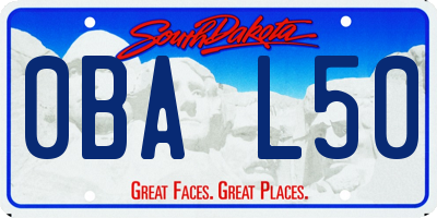 SD license plate 0BAL50