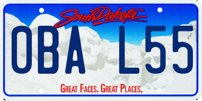 SD license plate 0BAL55