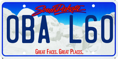 SD license plate 0BAL60