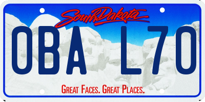 SD license plate 0BAL70