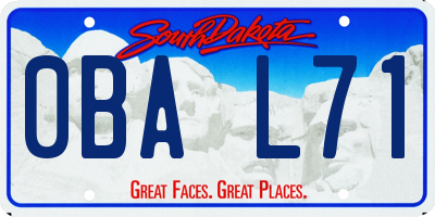 SD license plate 0BAL71