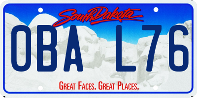 SD license plate 0BAL76