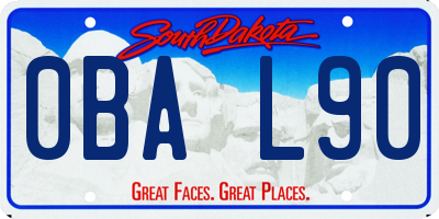 SD license plate 0BAL90