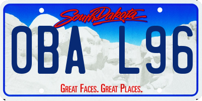 SD license plate 0BAL96