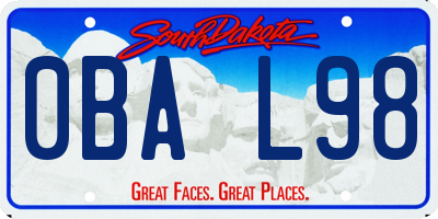 SD license plate 0BAL98