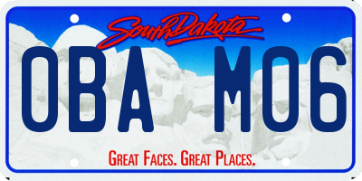 SD license plate 0BAM06