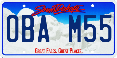SD license plate 0BAM55