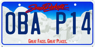 SD license plate 0BAP14