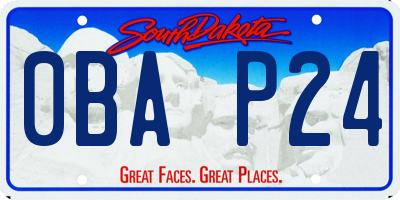 SD license plate 0BAP24