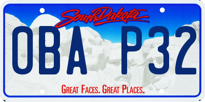 SD license plate 0BAP32
