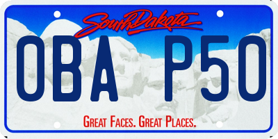 SD license plate 0BAP50