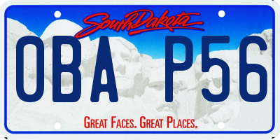 SD license plate 0BAP56