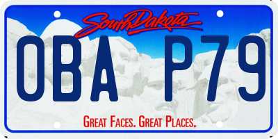 SD license plate 0BAP79