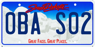 SD license plate 0BAS02
