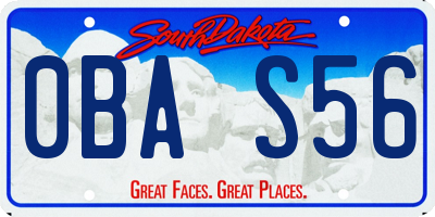 SD license plate 0BAS56