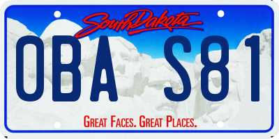 SD license plate 0BAS81